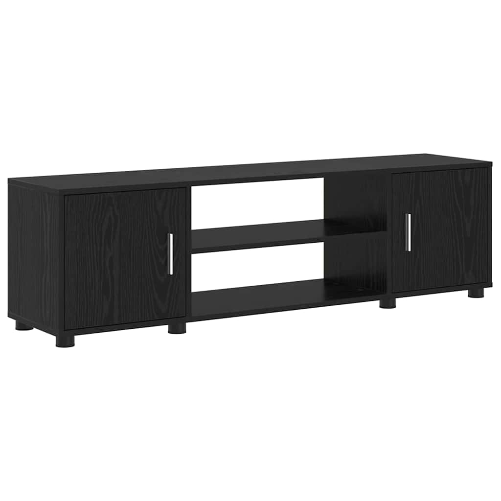 4-teilige TV-Schrank Set 4 pcs Schwarze Eiche Holzwerkstoff