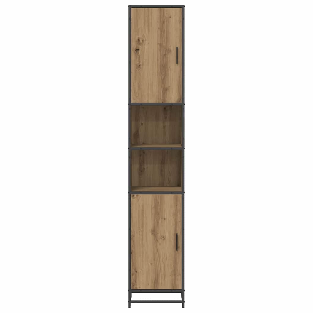 Badezimmer Schrank mit Regal Artisan-Eiche 35 x 37,5 x 188,5 cm