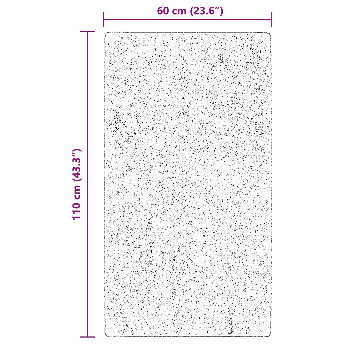 Mittlerer Flor weicher und waschbarer Teppich HUARTE Braun
