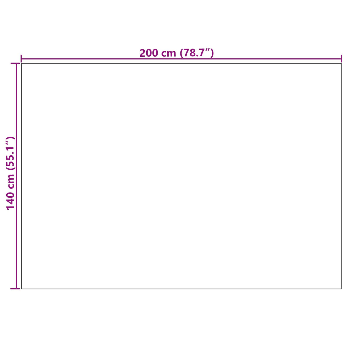 Innenteppich LUGO Creme 140 x 200 cm Polyester