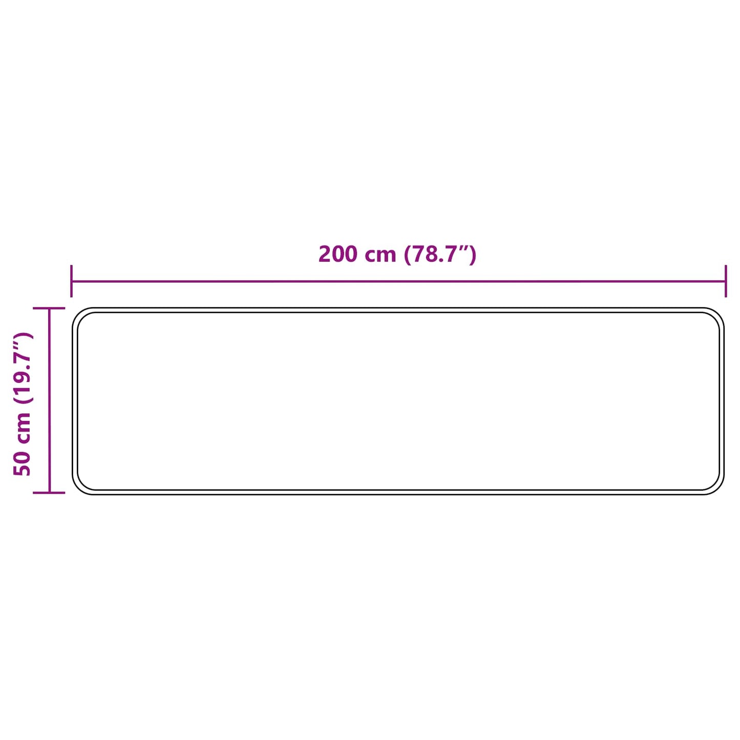 Teppichläufer MARSA Sand 50 x 200 cm Polyester und PVC
