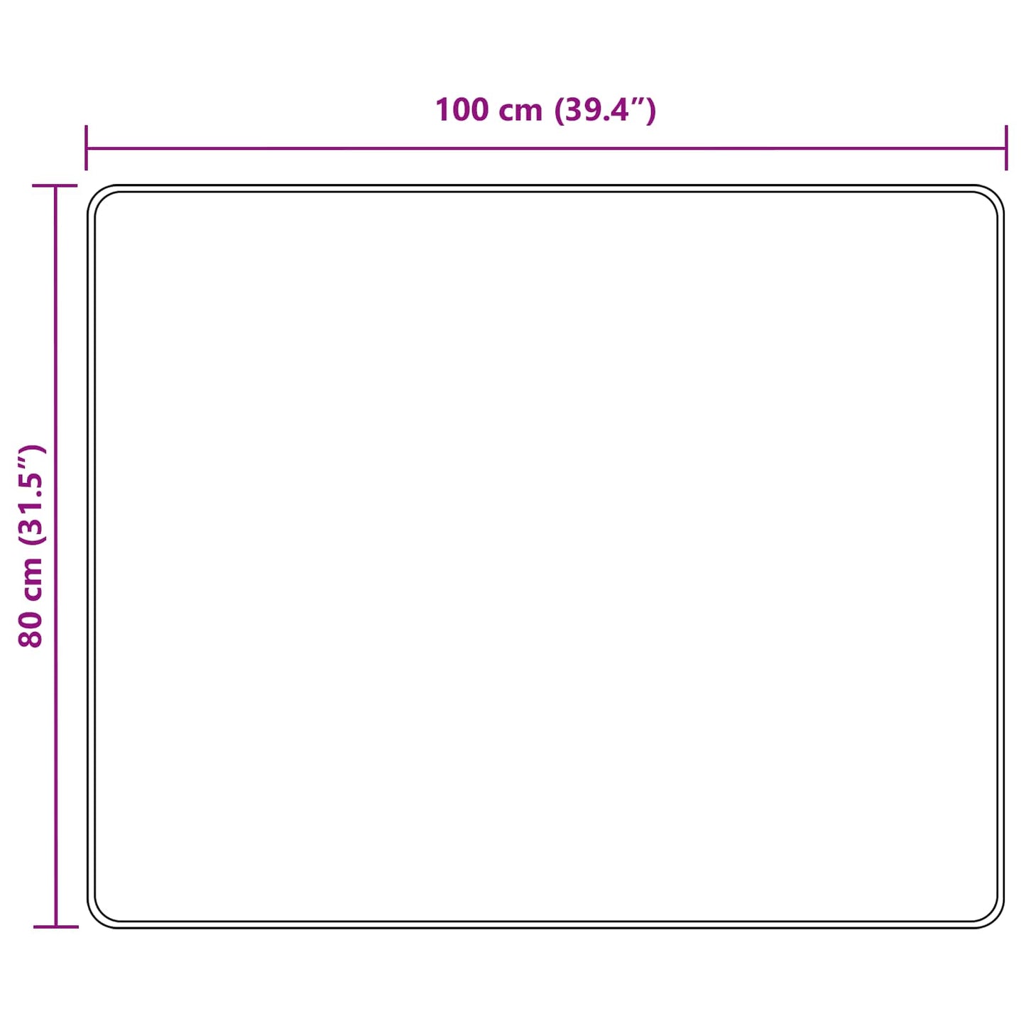 Teppichläufer MARSA Grau 80 x 100 cm Polyester und PVC
