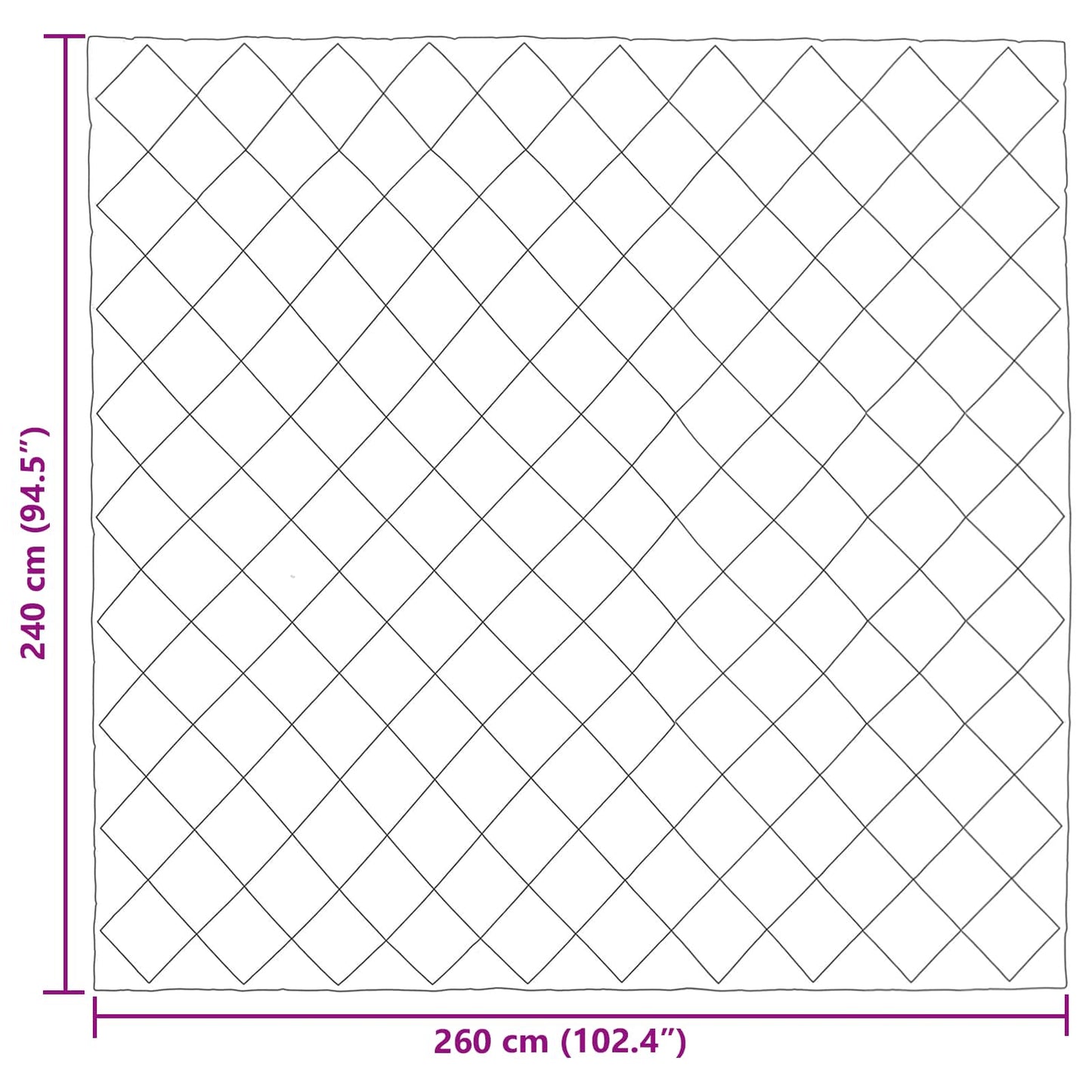 Ganzjahresbettdecke Hellgrau 240 x 260 cm Microfiber