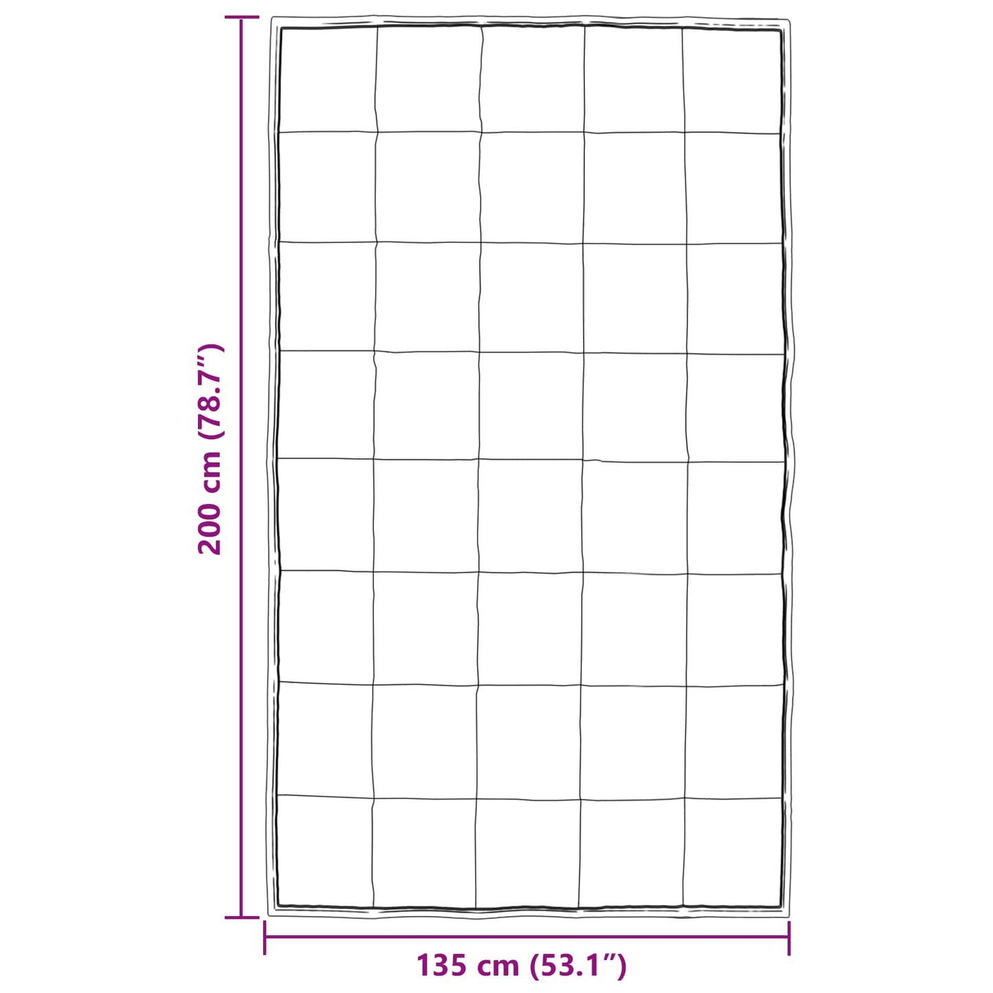 Winterbettdecke 135 x 200 cm 450 g/m² Silber