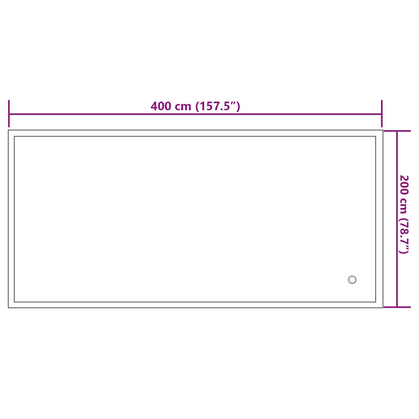 Winter Pool Kissen Blau 380 x 180 x 140 cm PVC