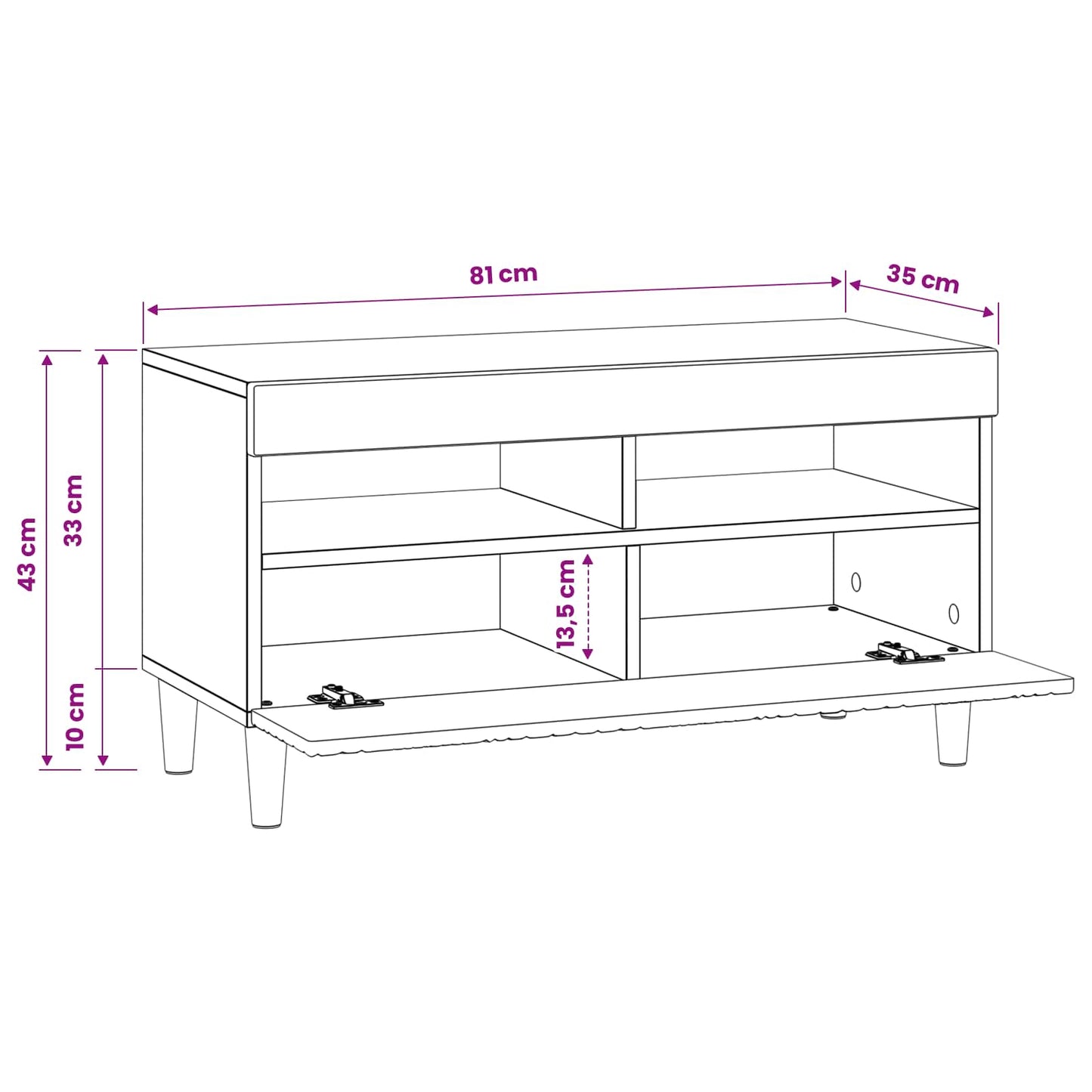 LED-TV-Schrank Sonoma-Eiche Holzwerkstoff