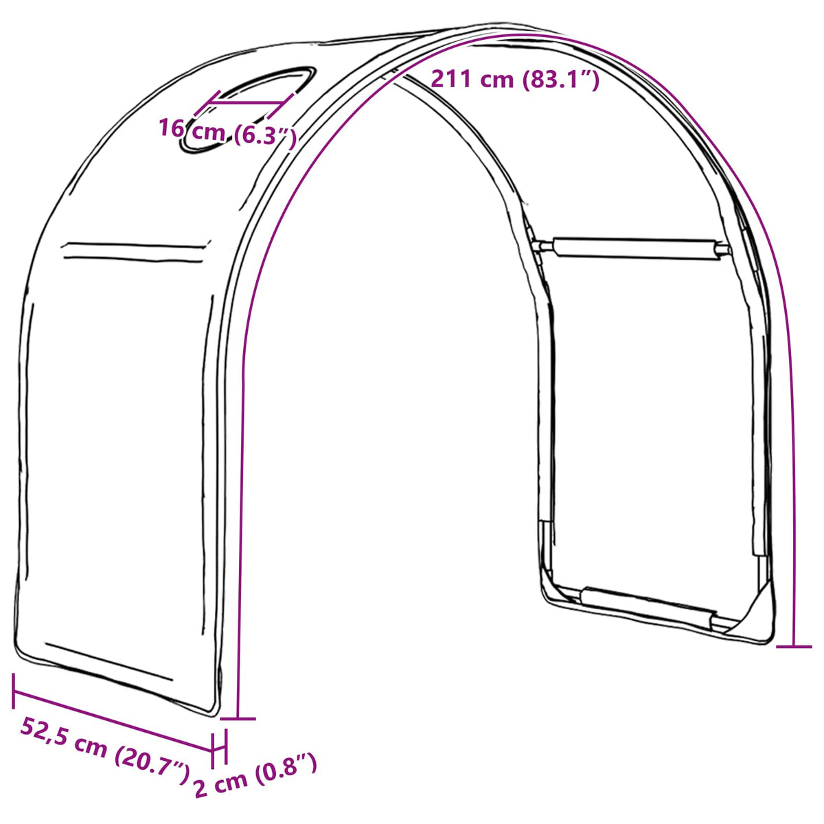 Bett-Tunnel für Kinder-Hochbetten 2 stk. Rot Polyester