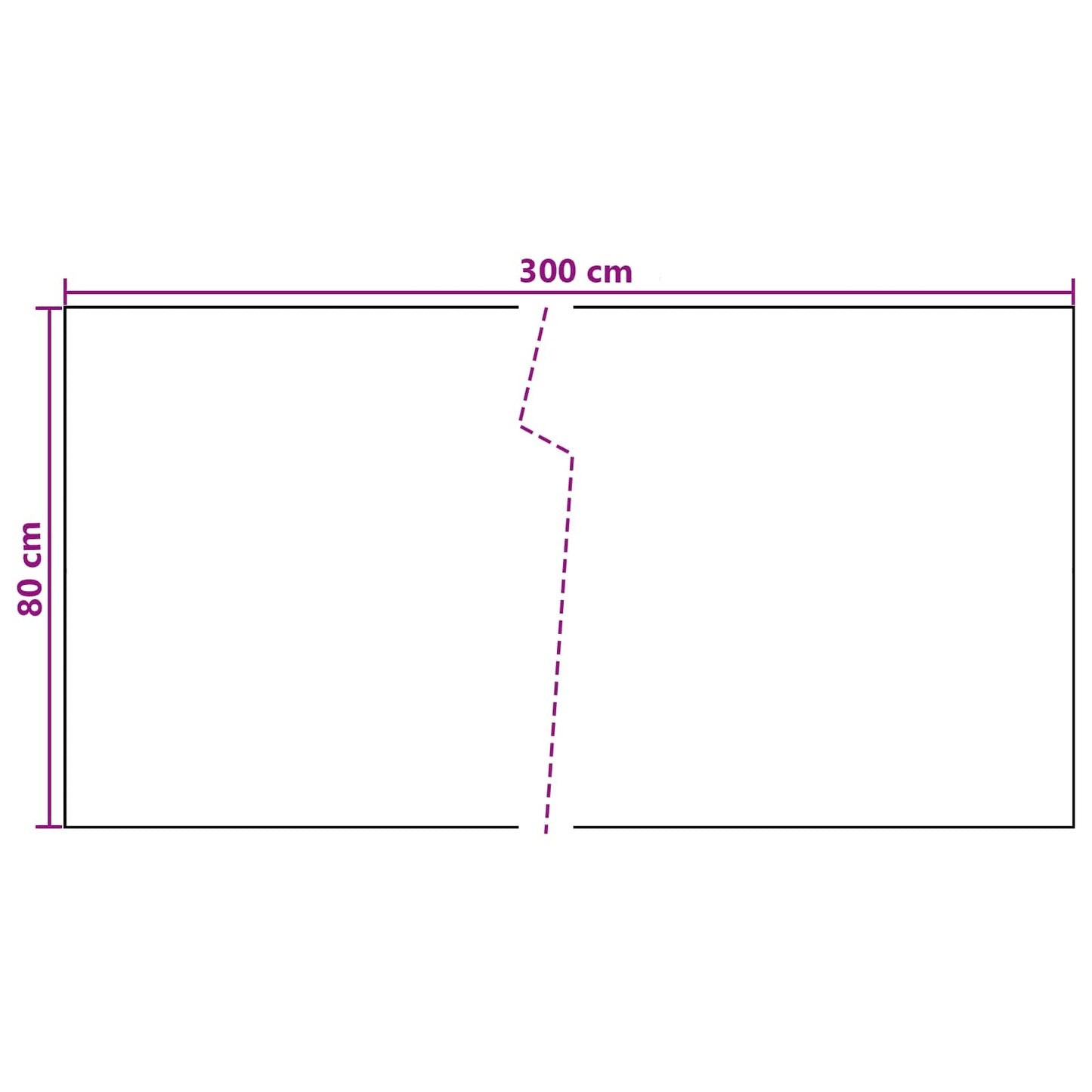 Balkonsichtschutz Dunkelgrau 300 x 80 cm Poly-Rattan