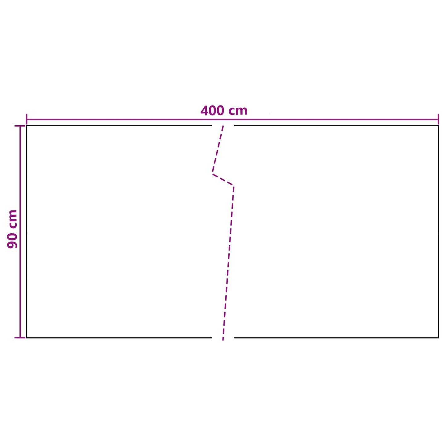 Balkonsichtschutz Dunkelgrau 400 x 90 cm Poly-Rattan