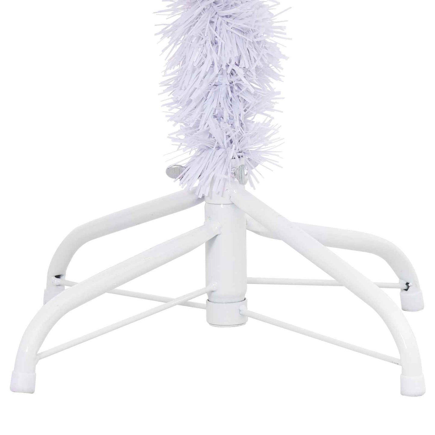 Künstlicher Weihnachtsbaum Weiß 150 cm PVC und Stahl