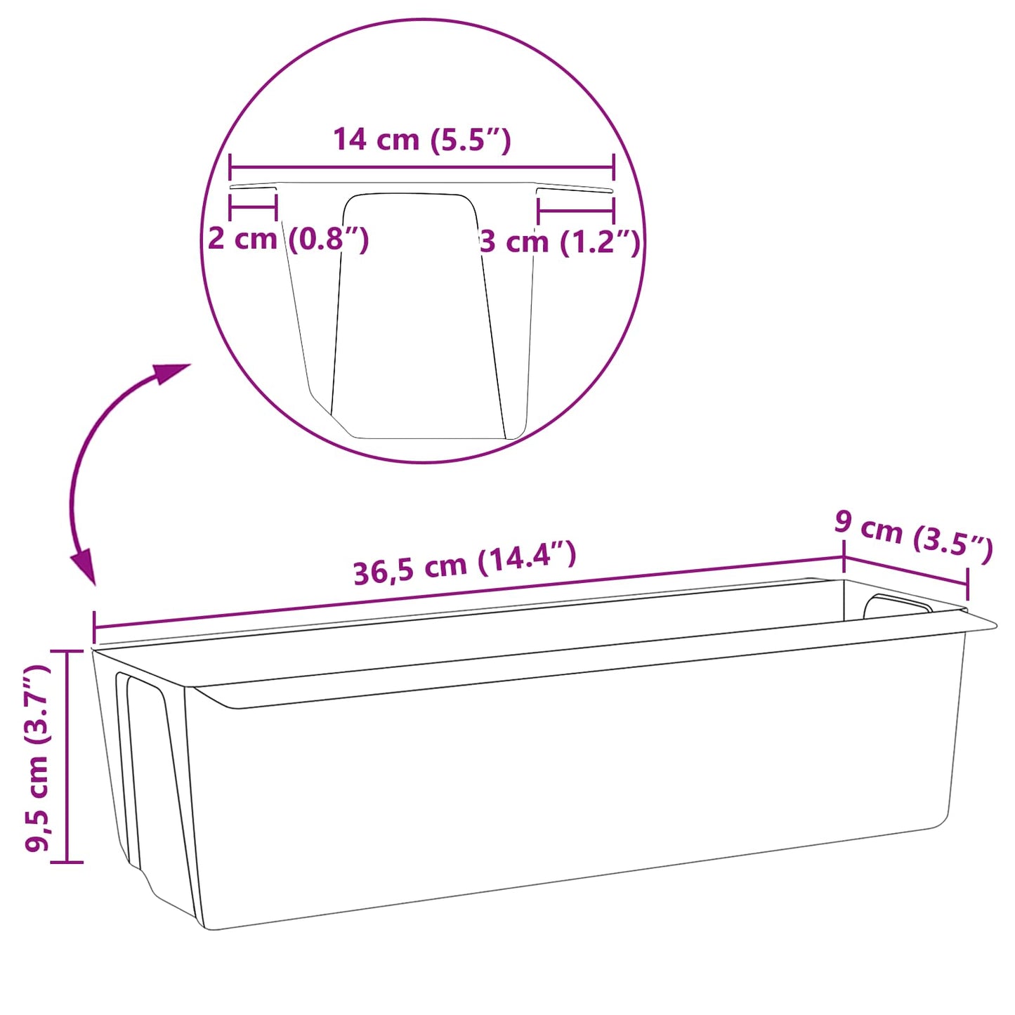 Blumenboxen für Euro-Paletten 12 stk. Grün 36 x 13,5 x 9,5 cm