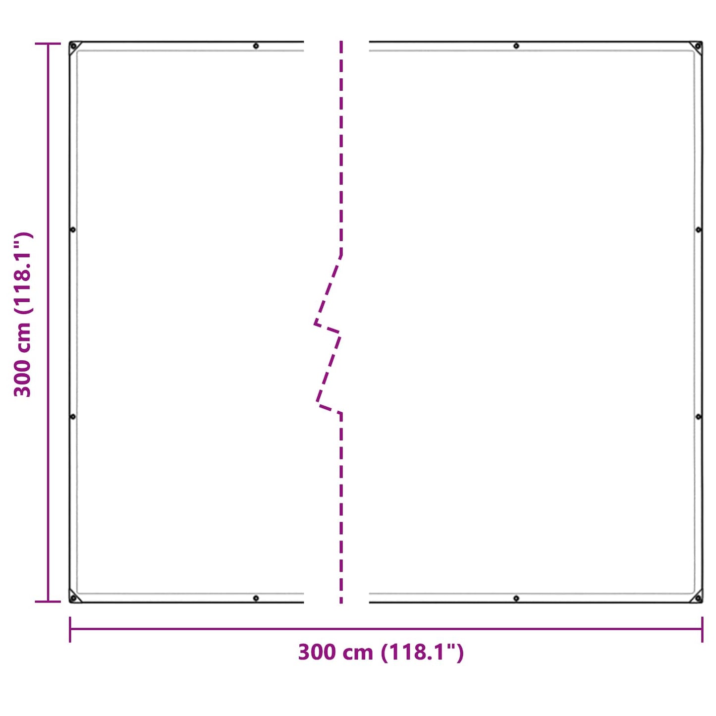 Pflanzenabdeckung Transparent 3 x 3 m PE