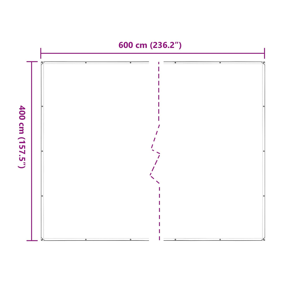 Pflanzenabdeckung 4 x 6 m PE Transparent