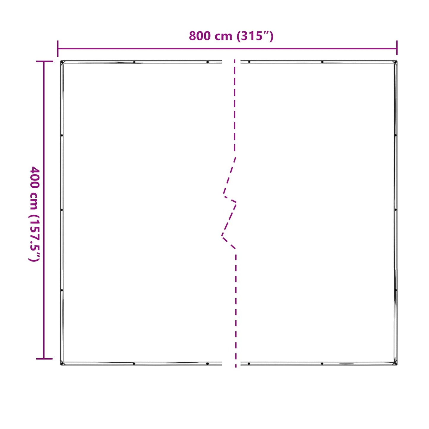 Pflanzenabdeckung Transparent 4 x 8 m PE