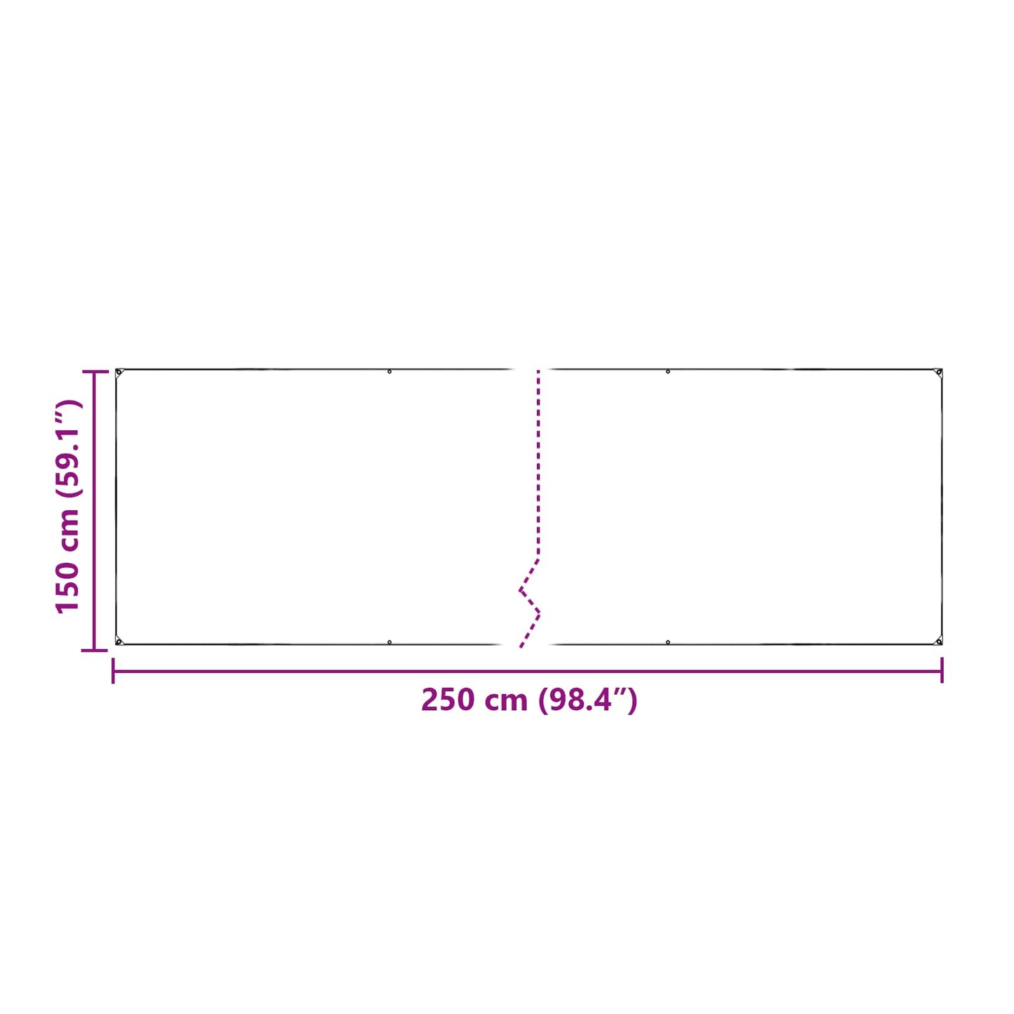 Pflanzenabdeckung Transparent 2.5 x 1,5 m PE