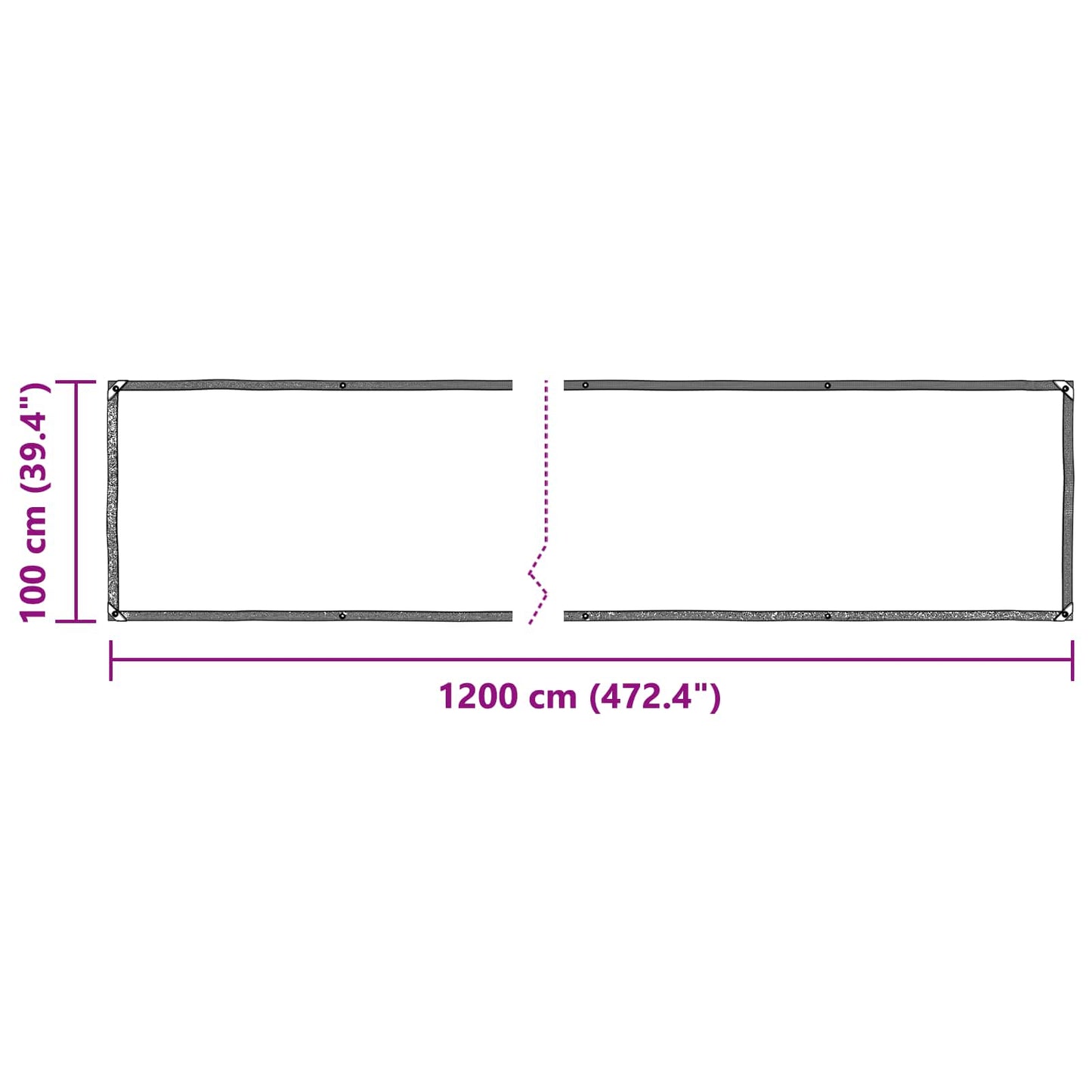 Pflanzenabdeckung Transparent 1 x 12 m PE