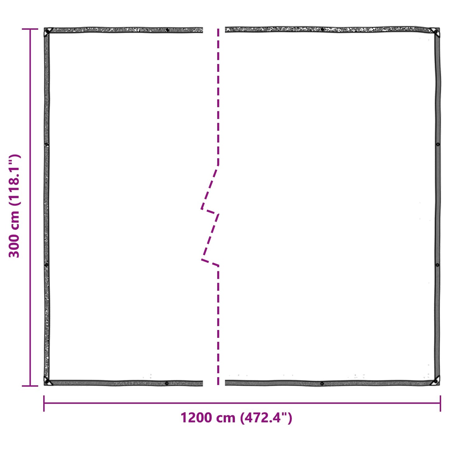Pflanzenabdeckung Transparent 3 x 12 m PE
