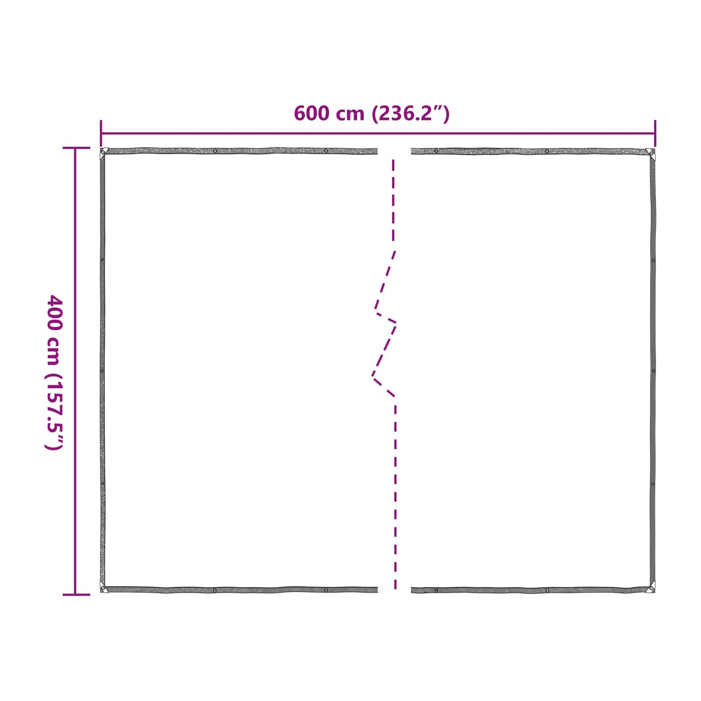 Pflanzenabdeckung Transparent 4 x 6 m PE