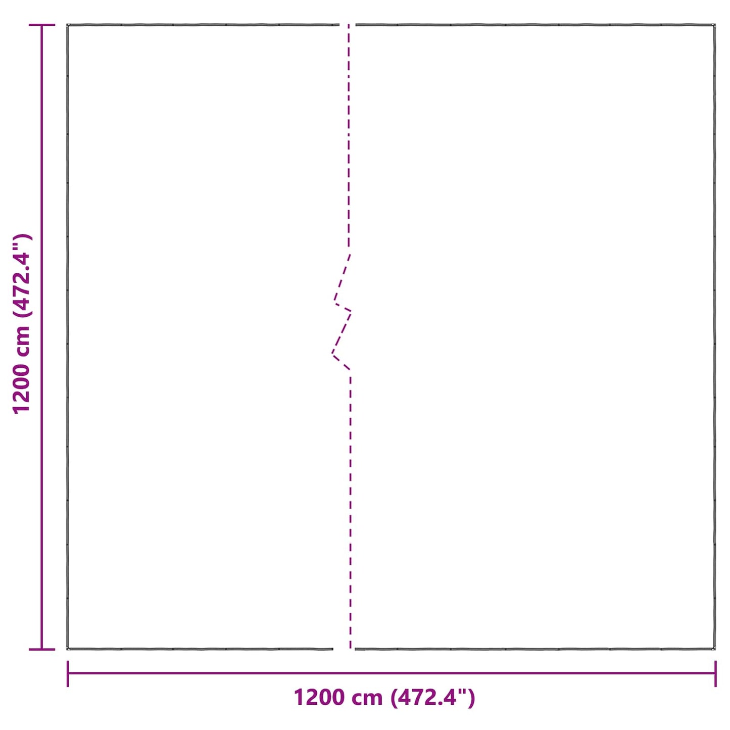 Pflanzenabdeckung Transparent 12 x 12 m PE