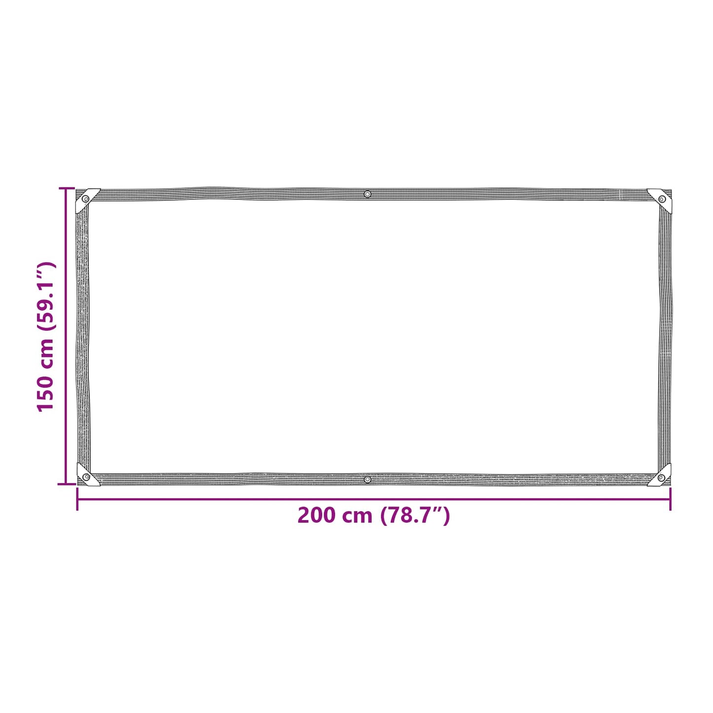 Pflanzenabdeckung Transparent 2 x 1,5 m PE
