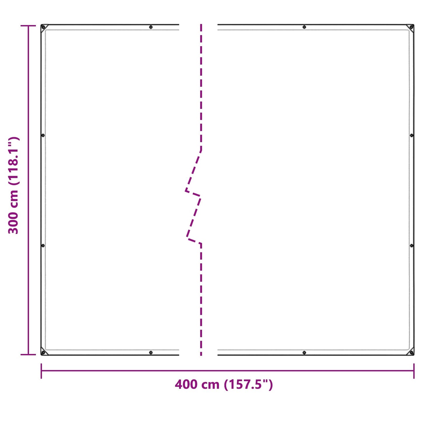 Pflanzenabdeckung Transparent 3 x 4 m PVC