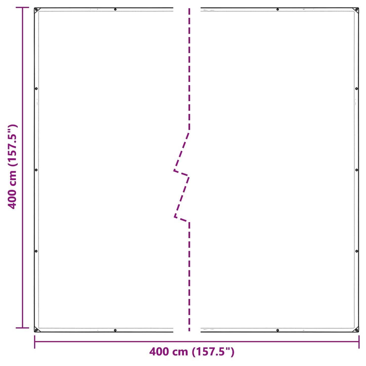 Pflanzenabdeckung Transparent 4 x 4 m PVC