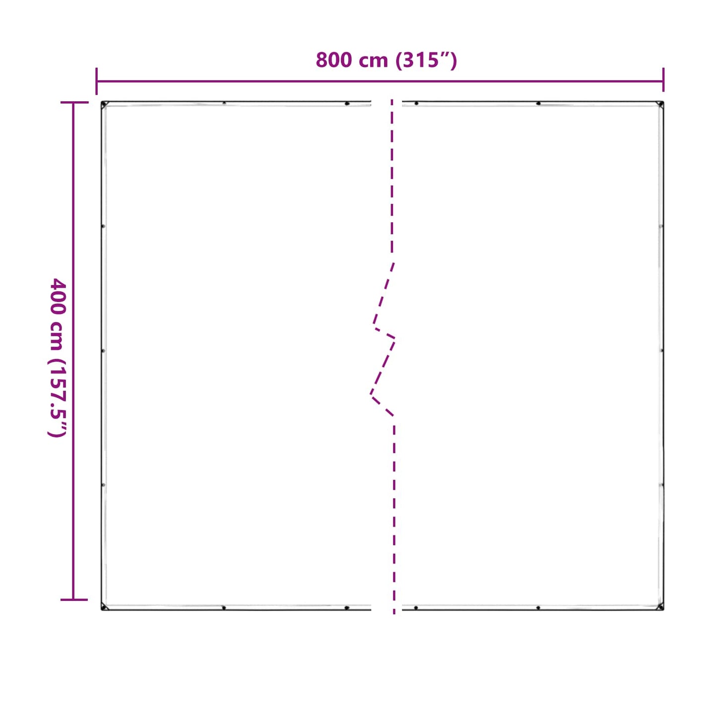 Pflanzenabdeckung Transparent 4 x 8 m PVC