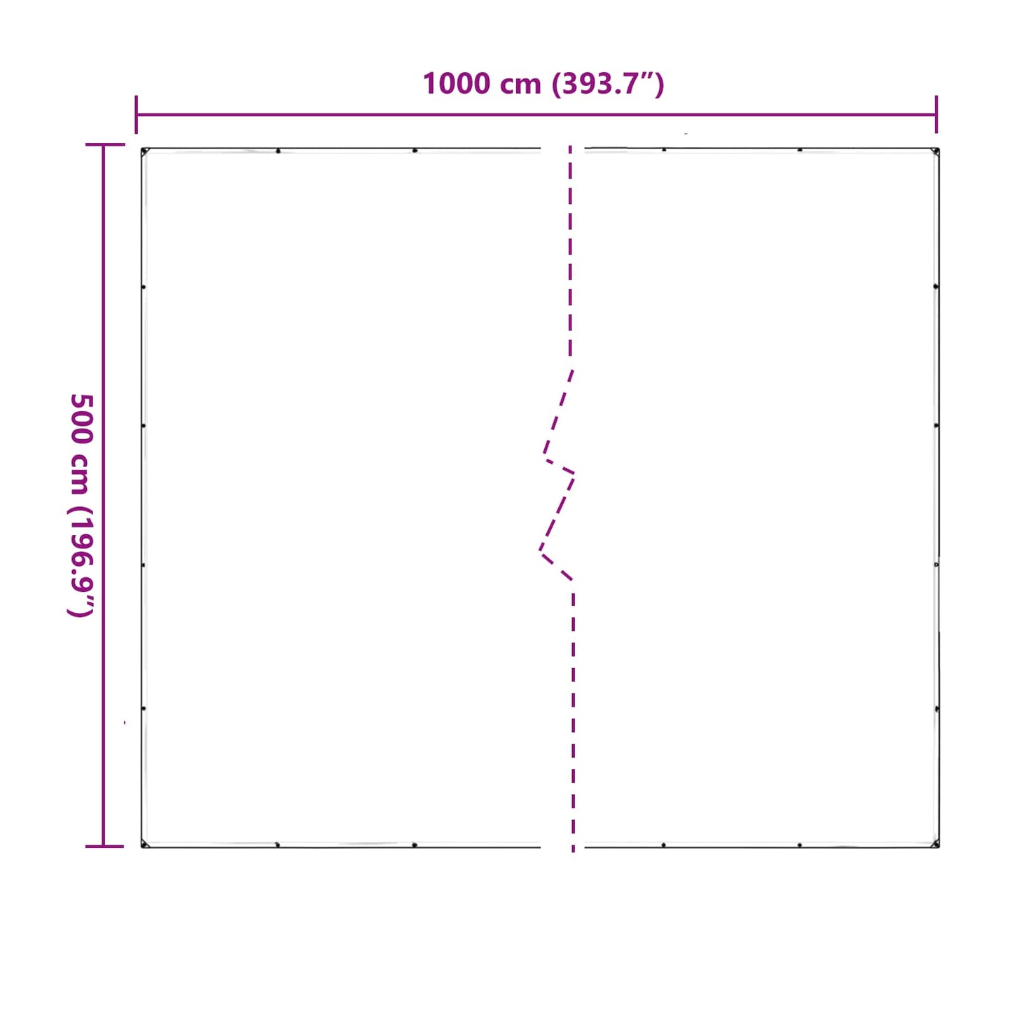 Pflanzenabdeckung Transparent 5 x 10 m PVC