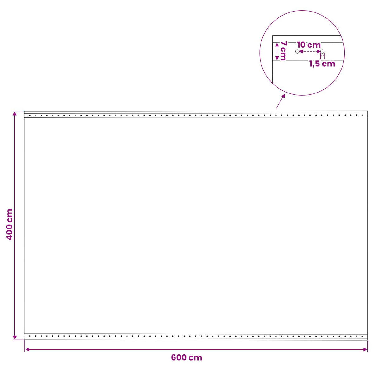 Leno-Plane Grün 4 x 6 m 260 gsm PE
