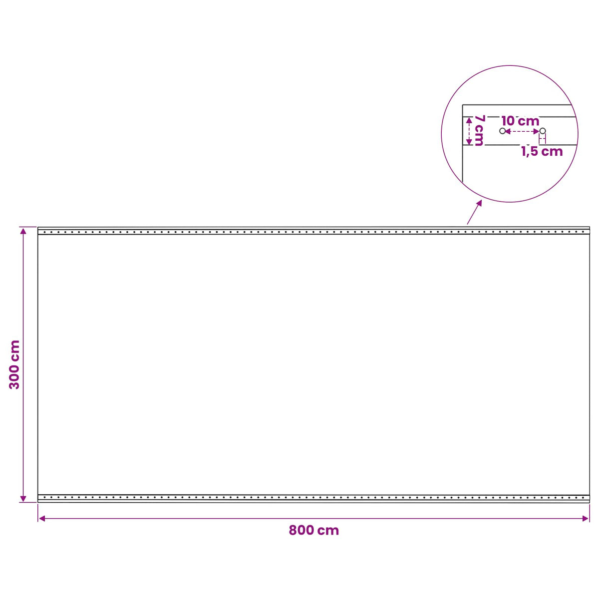 Leno-Plane Grün 4 x 8 m 260 gsm PE