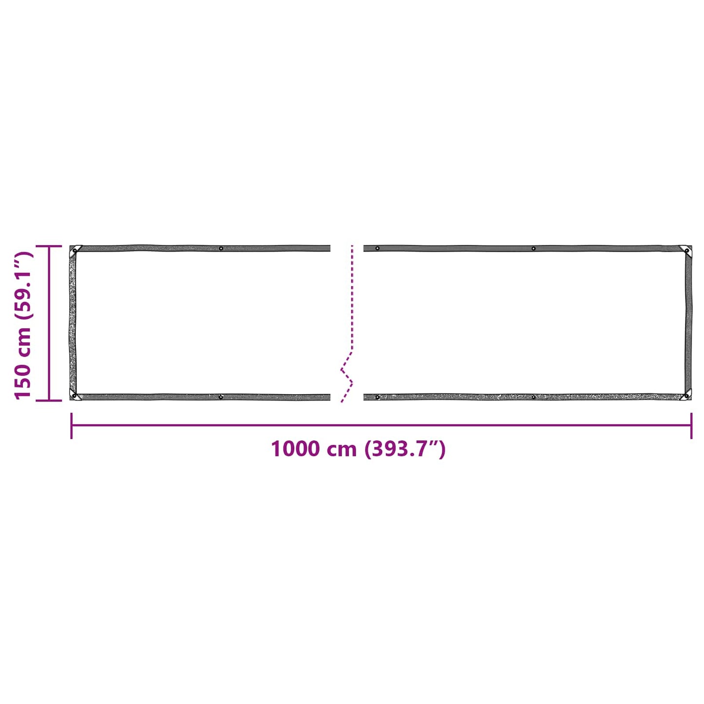 Planen Transparent 10 x 1,5 m PE