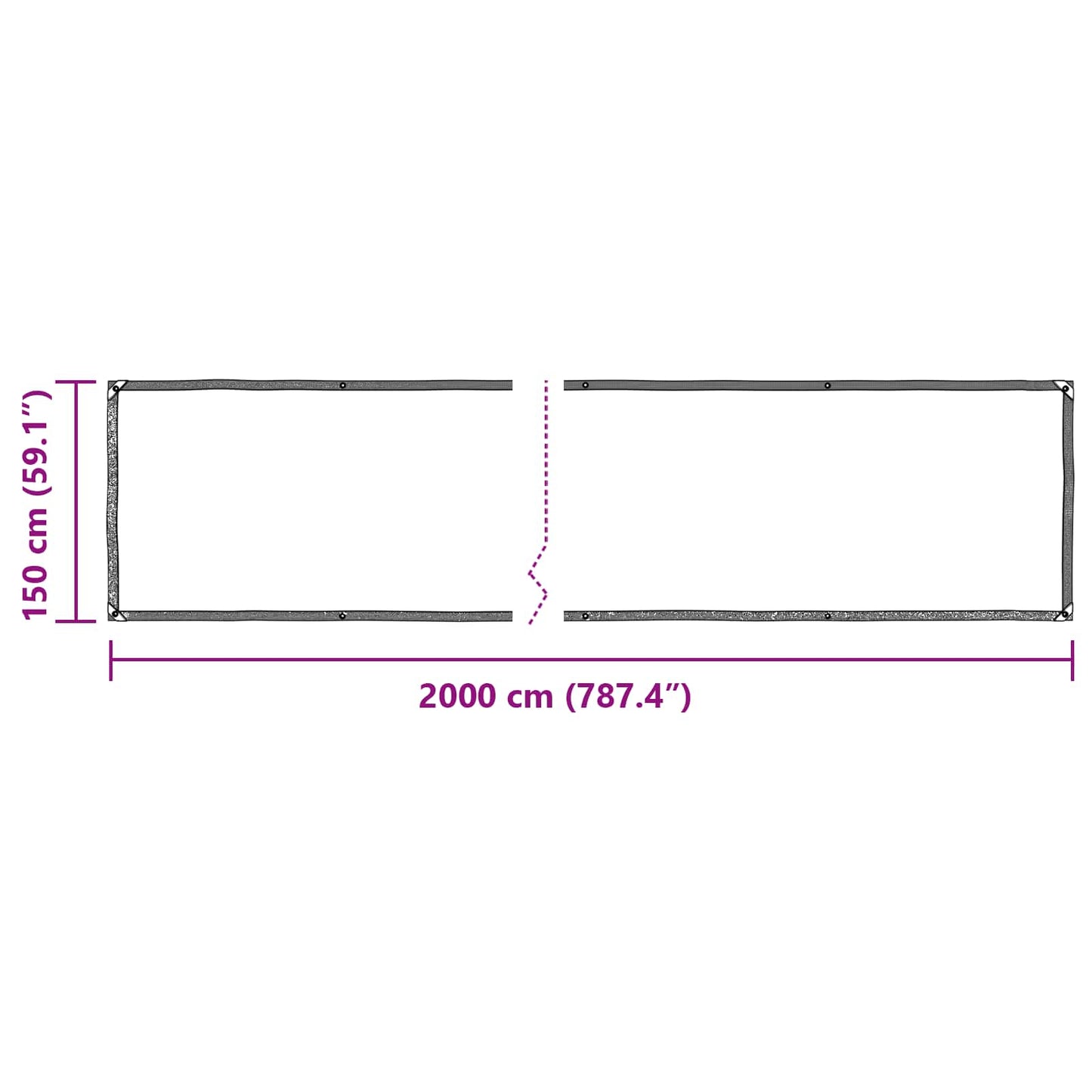 Planen Transparent 20 x 1,5 m PE