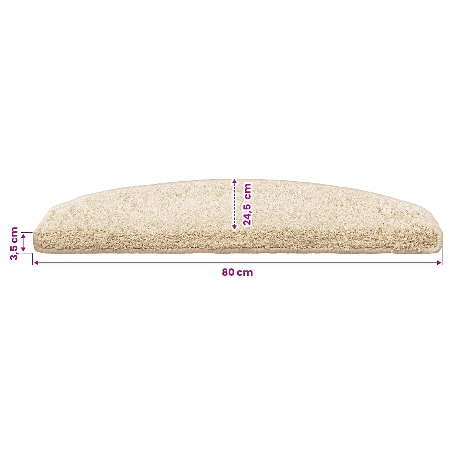 Selbstklebende Treppenschoner 15 stk. 80 x 24,5 x 3,5 cm