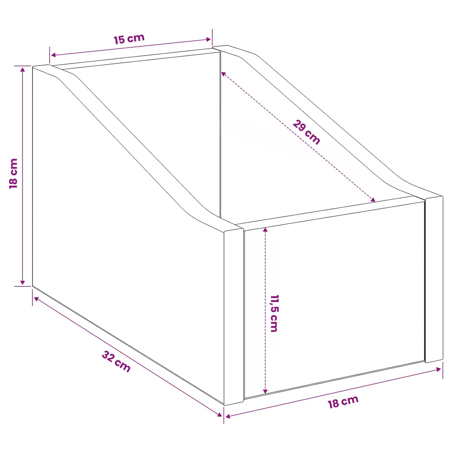 LP Plattenbox 2 Stk. Artisan-Eiche 18 x 32 x 18 cm