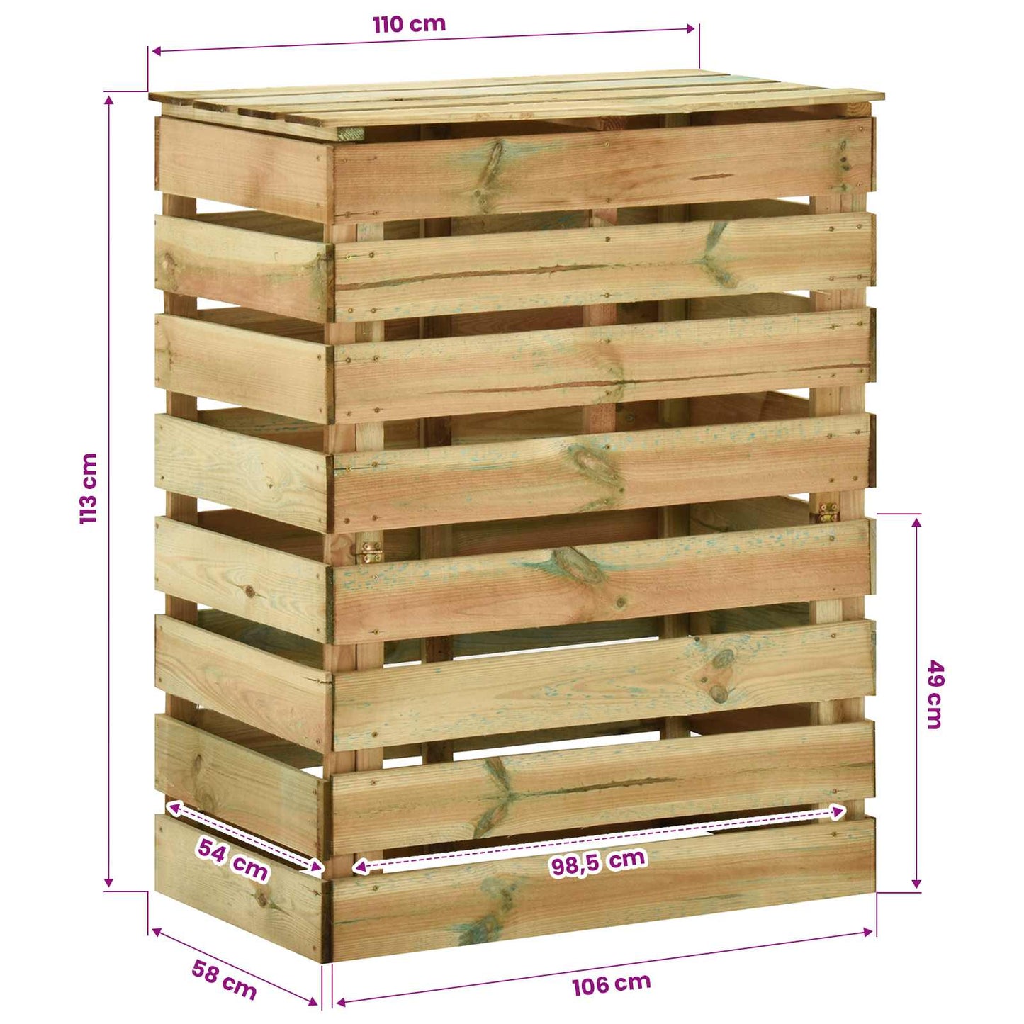 Schiebetür ORKDAL Natur 86 x 198,5 cm Massives Kiefernholz