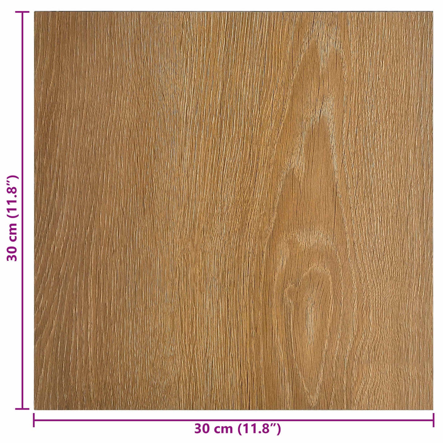Selbstklebende Bodenplanken Holz 30,5 x 30,5 cm 20 Stk. PVC
