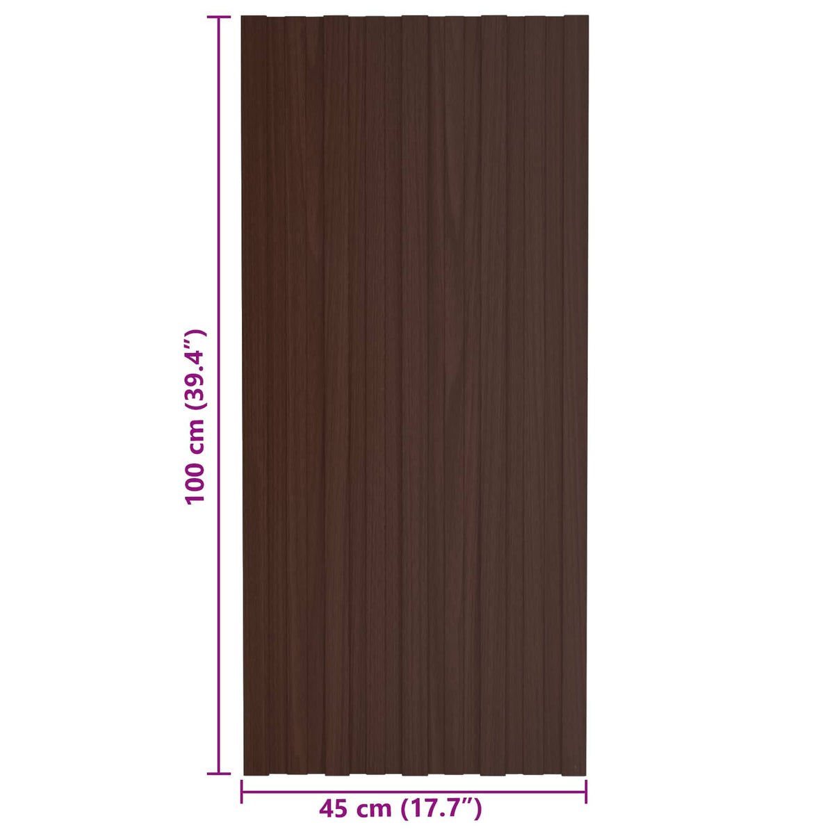 Dachpaneel 36 Stk. Braun 100 x 45 cm Verzinkter Stahl