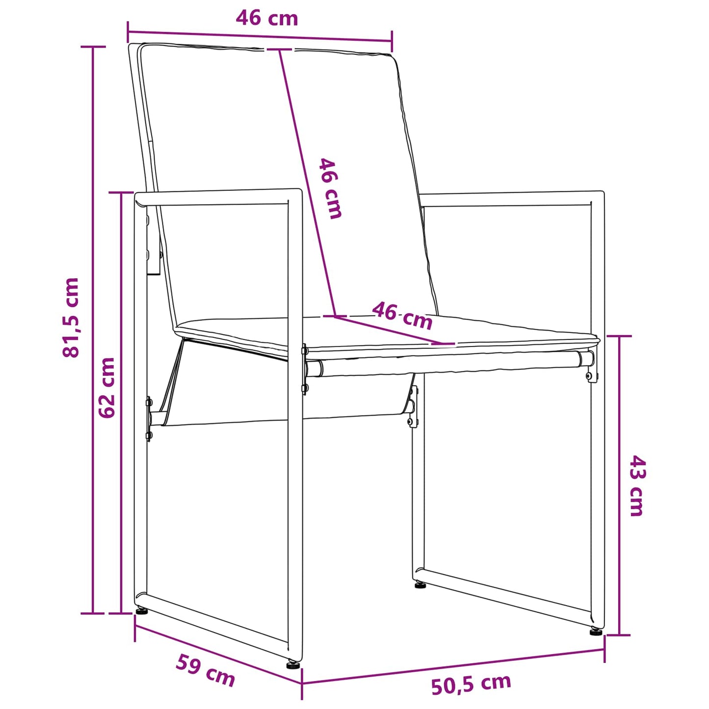 Garten Essgruppe 5 pcs Schwarz und Anthrazit 140 x 70 x 73 cm