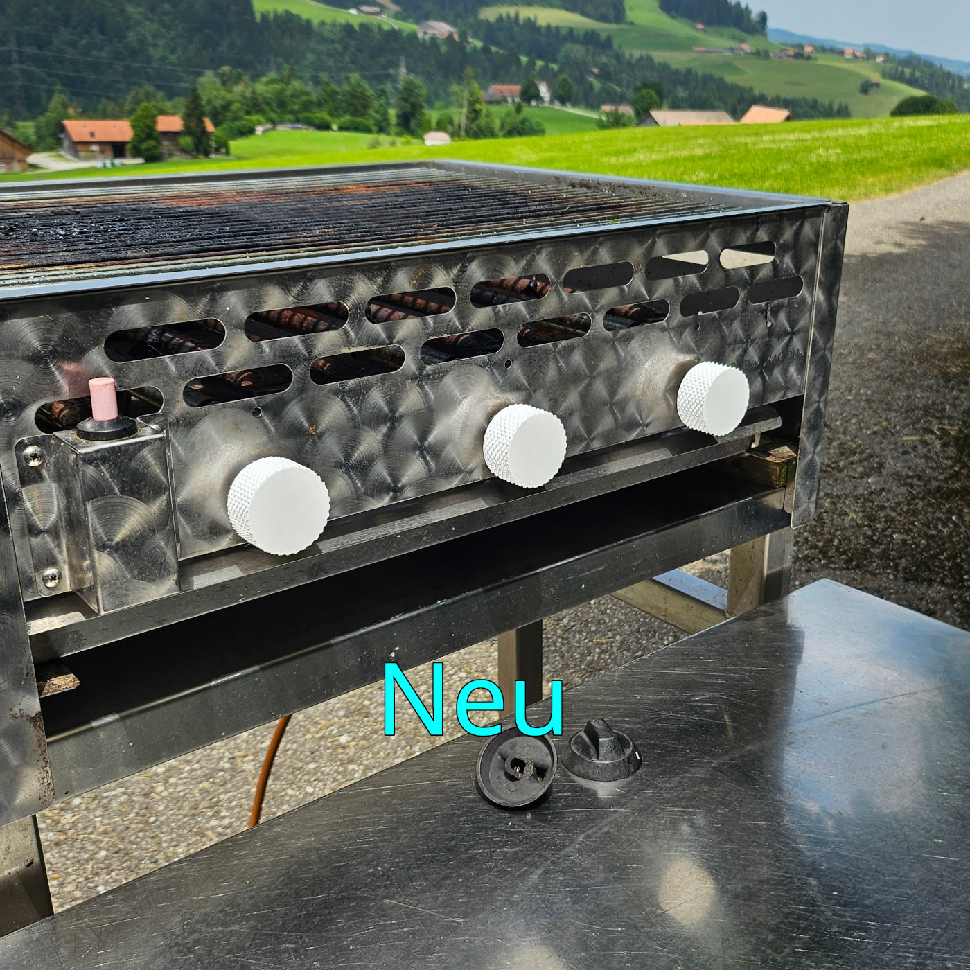 🔧 Bouton de remplacement pour bouton de commande de gril à gaz – imprimé en 3D et antidérapant