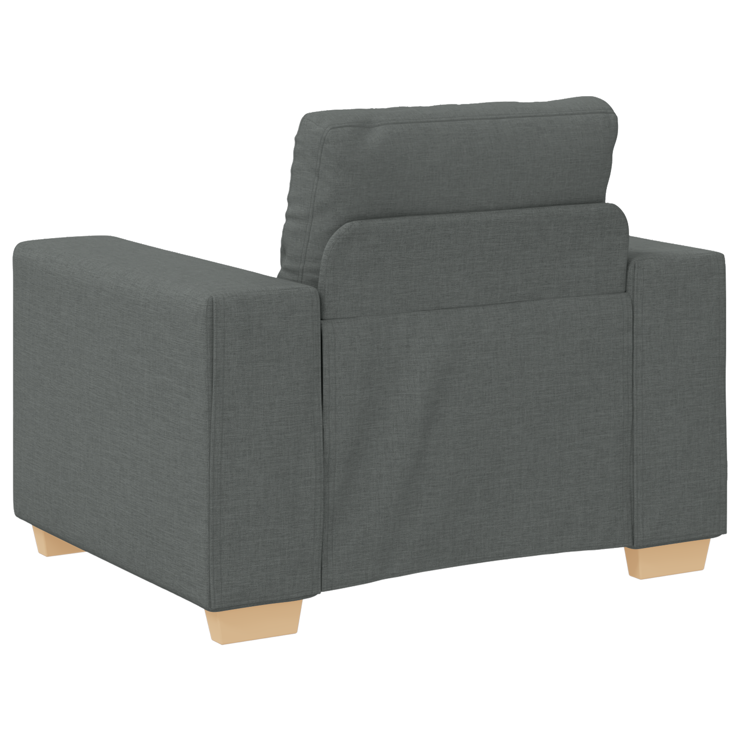 Sofa Set mit Kissen mit Kissen Grau Stoff