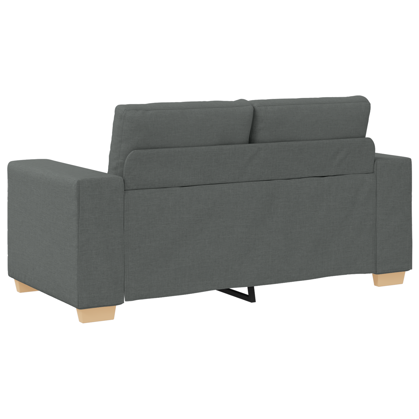 Sofa Set mit Kissen mit Kissen Grau Stoff