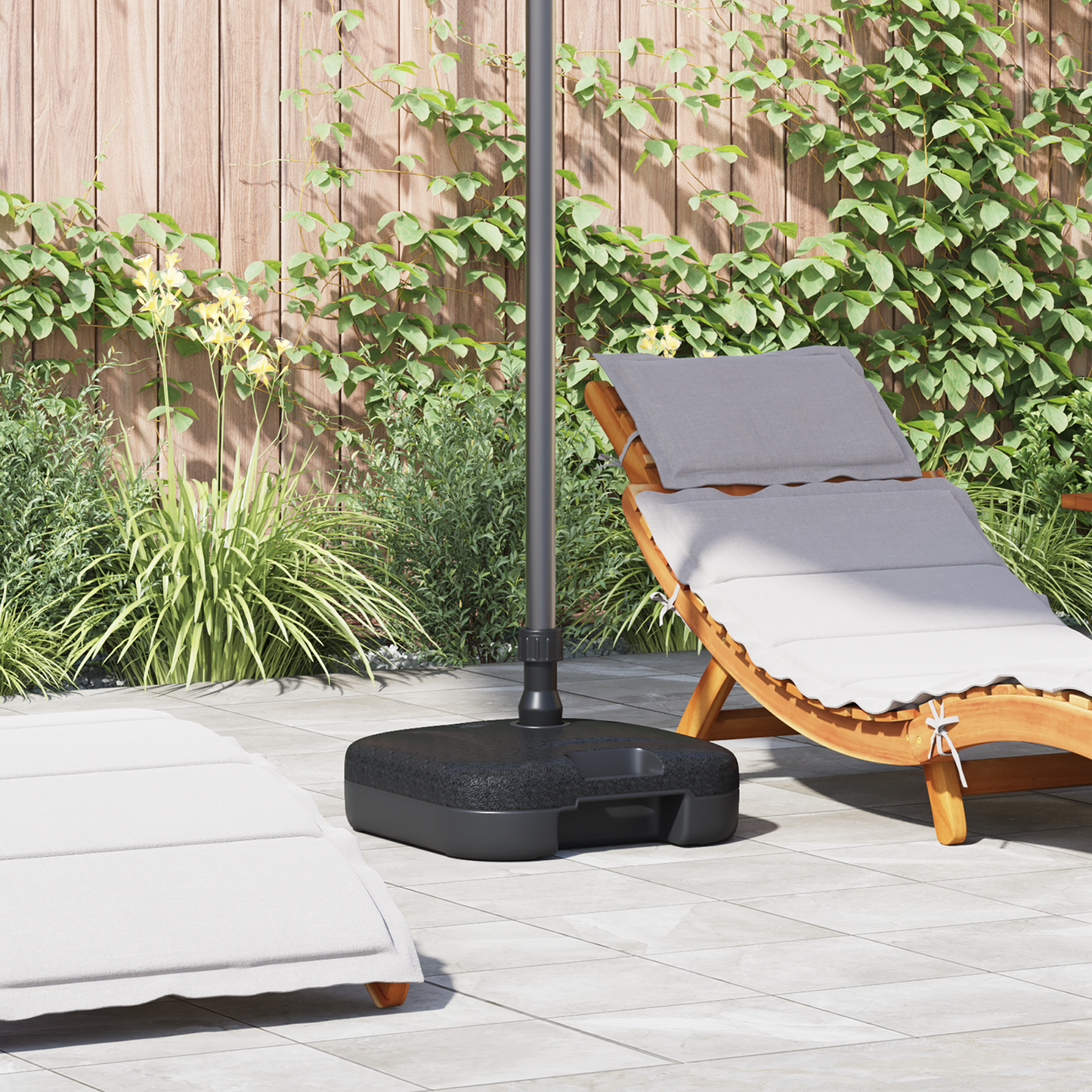 Outdoor Sonnenschirm Fuß Schwarz 45 x 45 x 29,5 cm Plastik