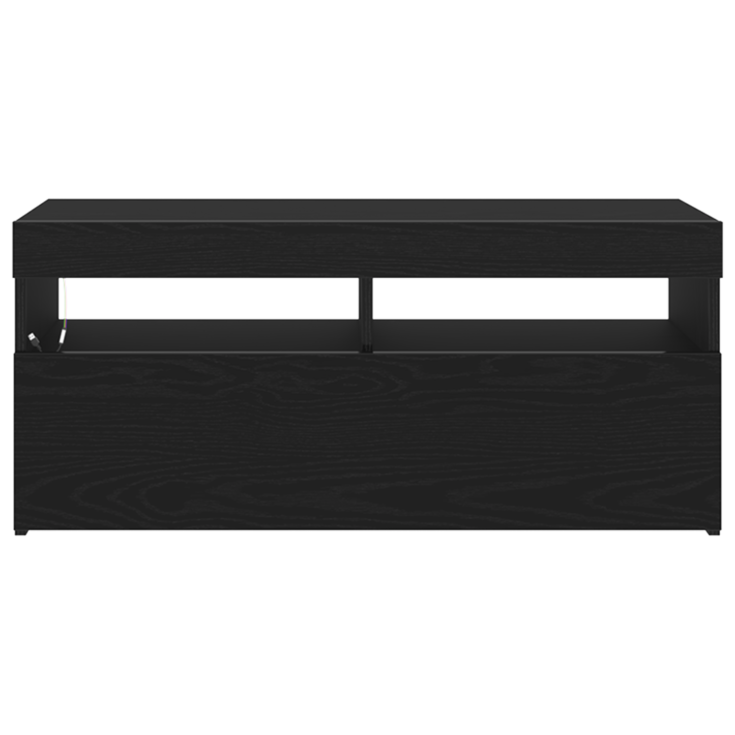 TV-Schränk Schwarz 90 x 35 x 40 cm Holzwerkstoff