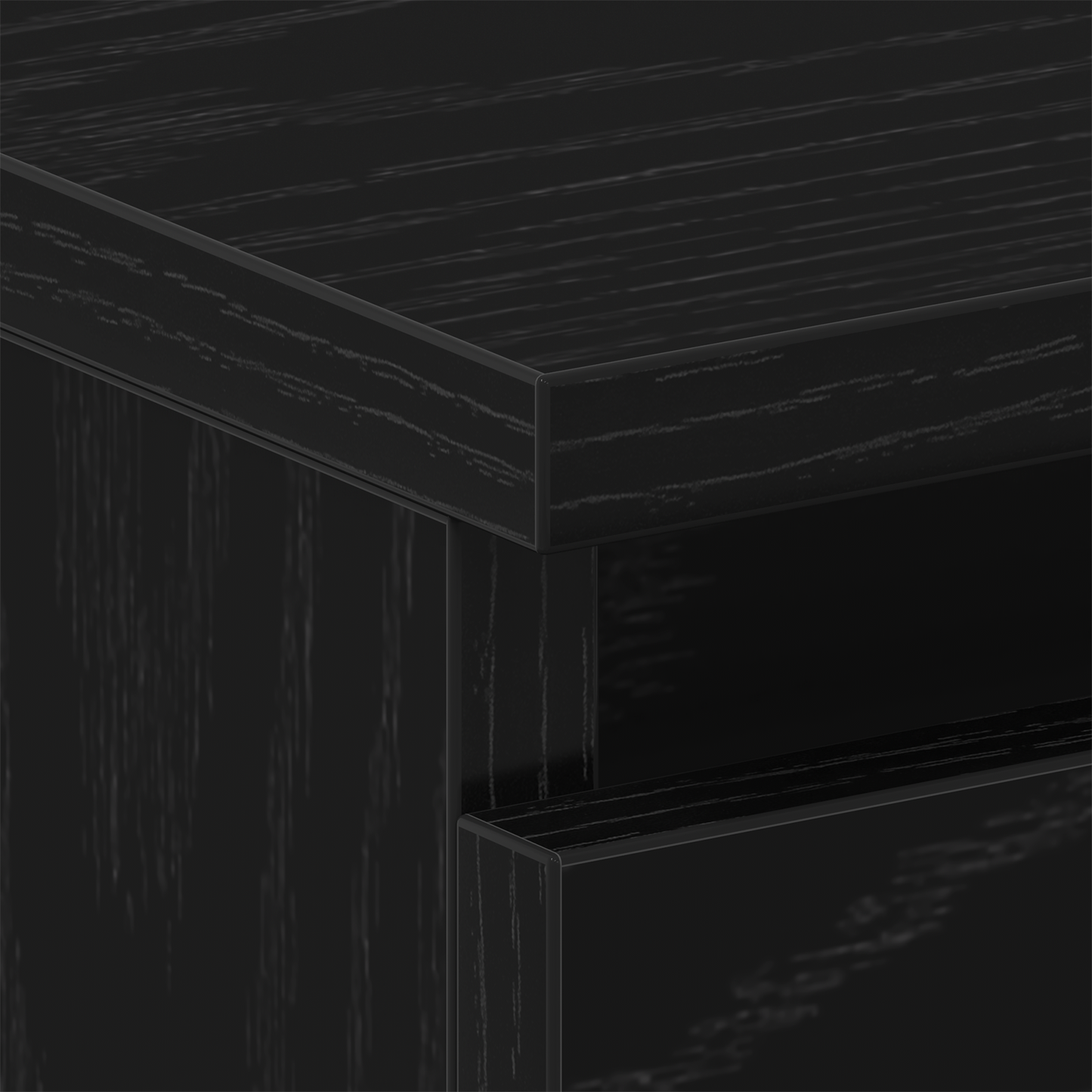Nachttisch Schwarze Eiche 40 x 30 x 39 cm Holzwerkstoff