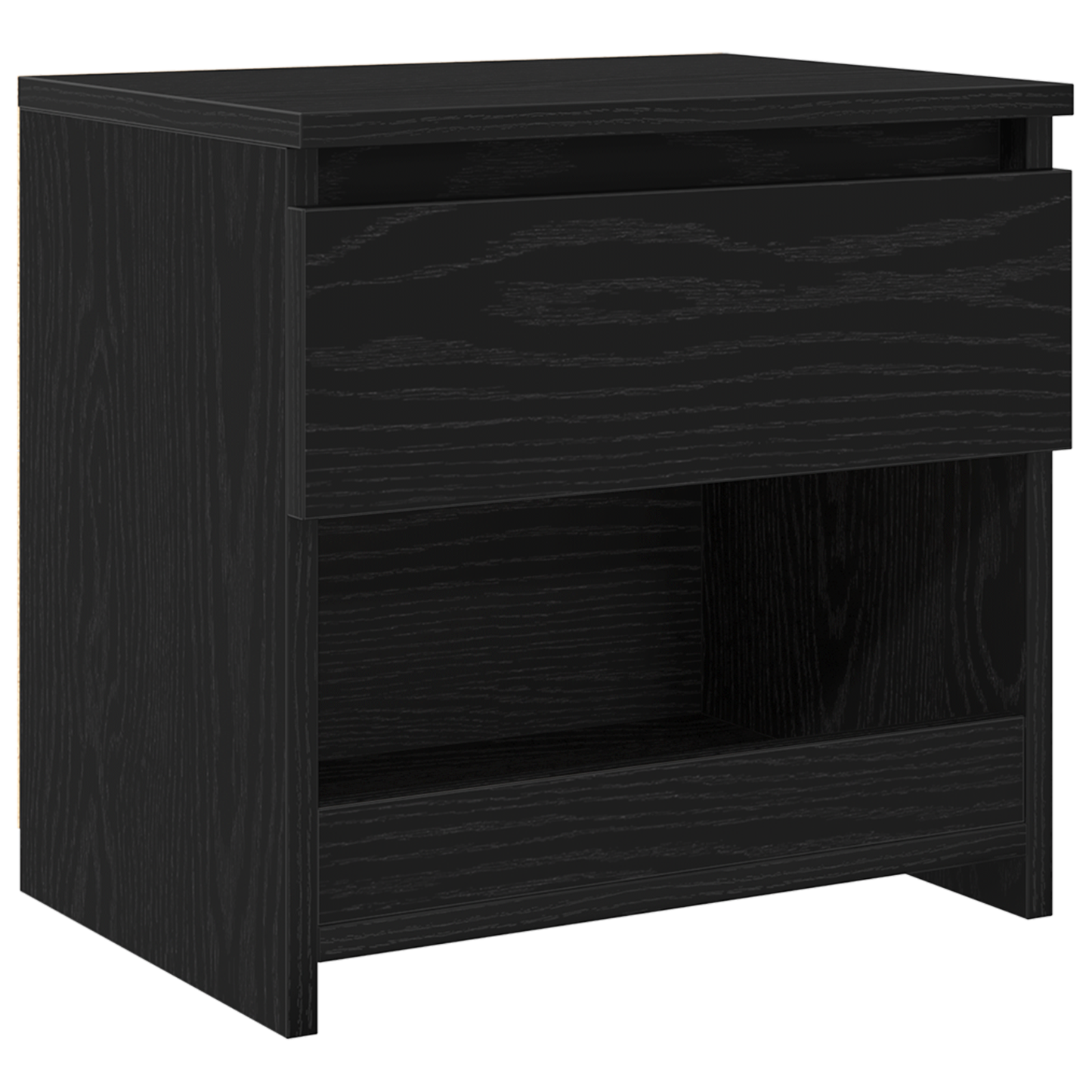Nachttisch Schwarze Eiche 40 x 30 x 39 cm Holzwerkstoff