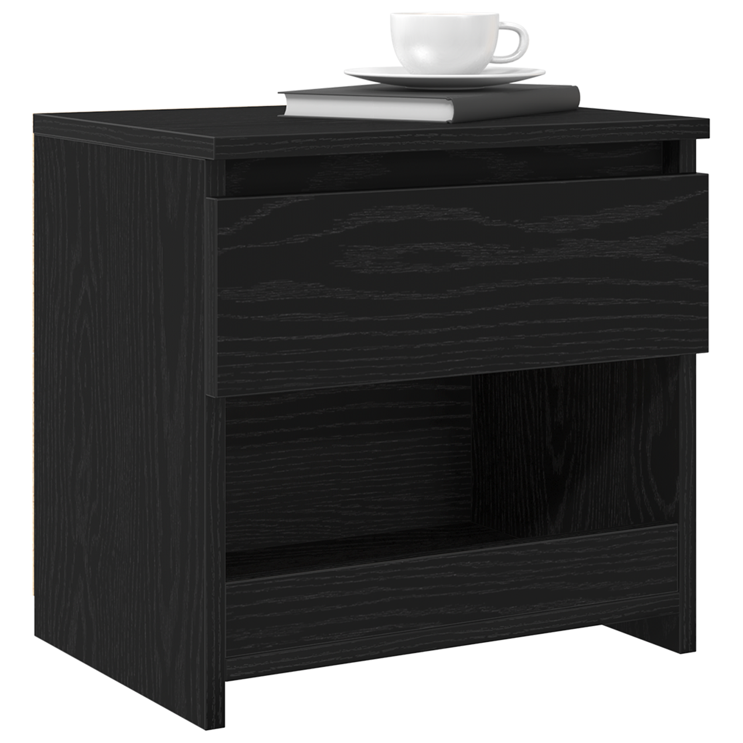 Nachttisch Schwarze Eiche 40 x 30 x 39 cm Holzwerkstoff