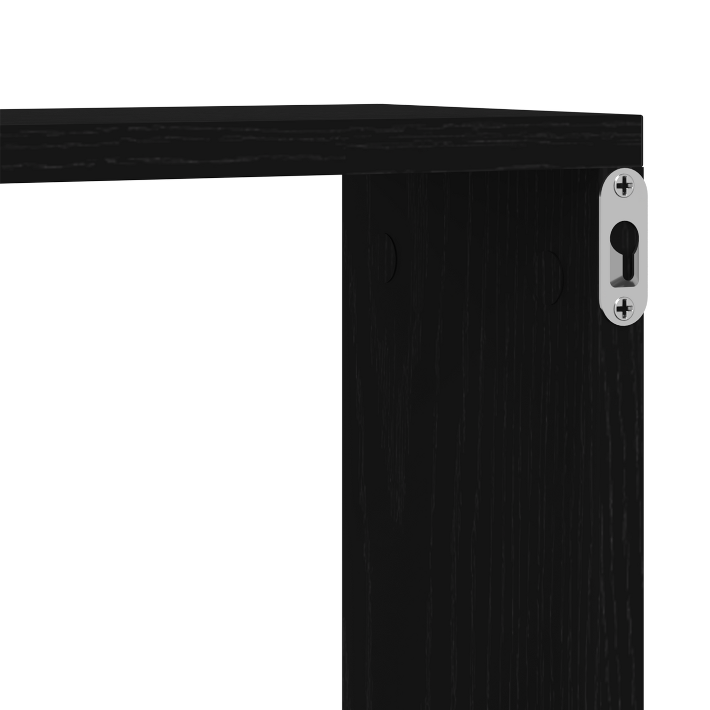 Wandregale 4 pcs Schwarze Eiche 60 x 15 x 23 cm Holzwerkstoff