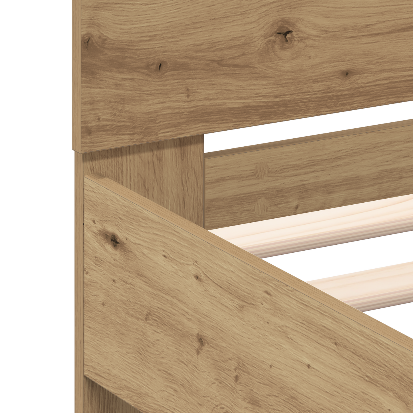 Bettgestell Artisan-Eiche 90 x 190 cm Holzwerkstoff