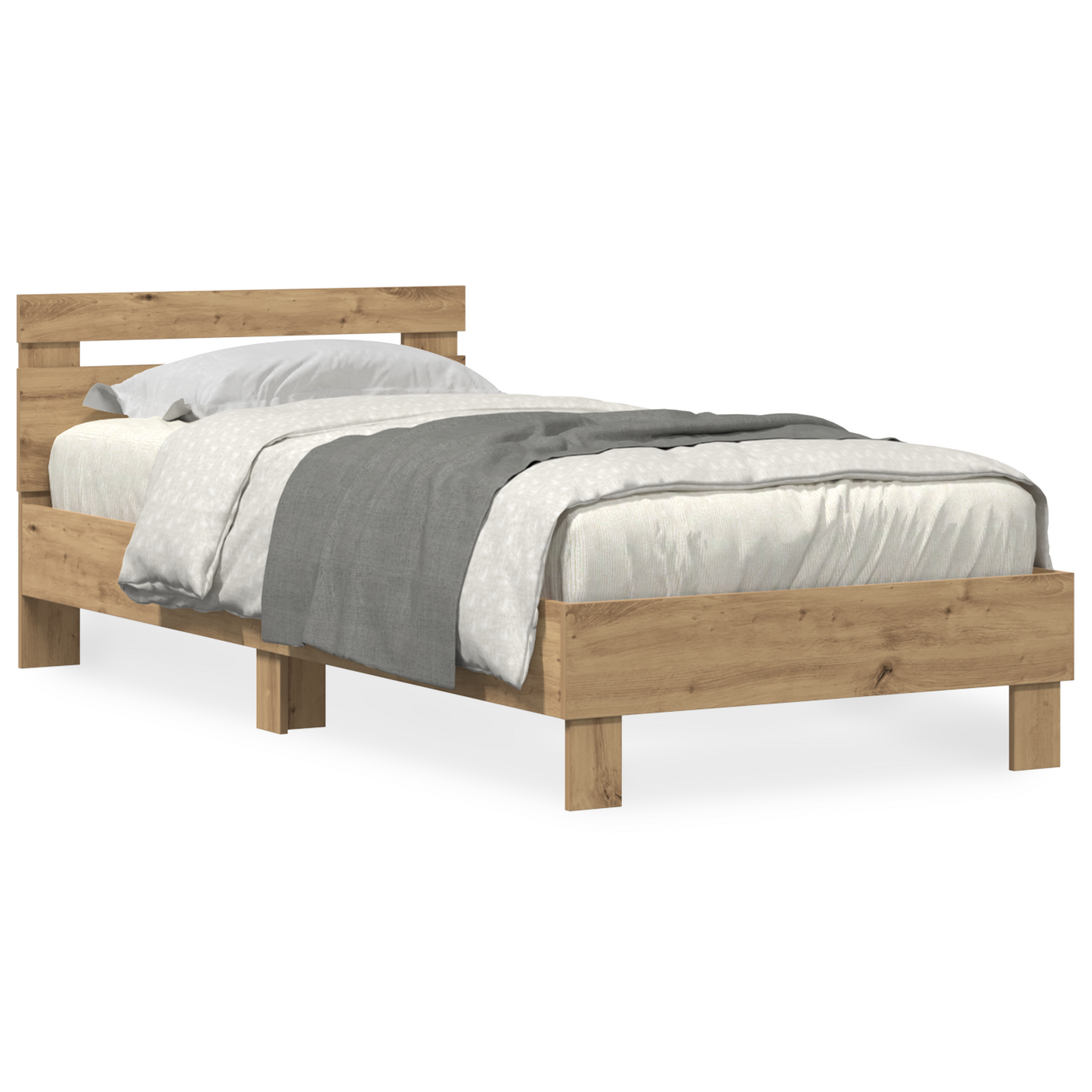 Bettgestell Artisan-Eiche 90 x 190 cm Holzwerkstoff