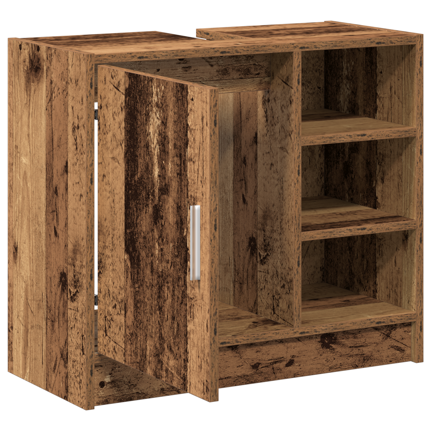 Waschtisch-Schrank Altholz 63x29x55 cm Massivholz